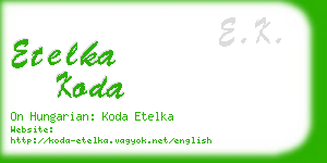 etelka koda business card